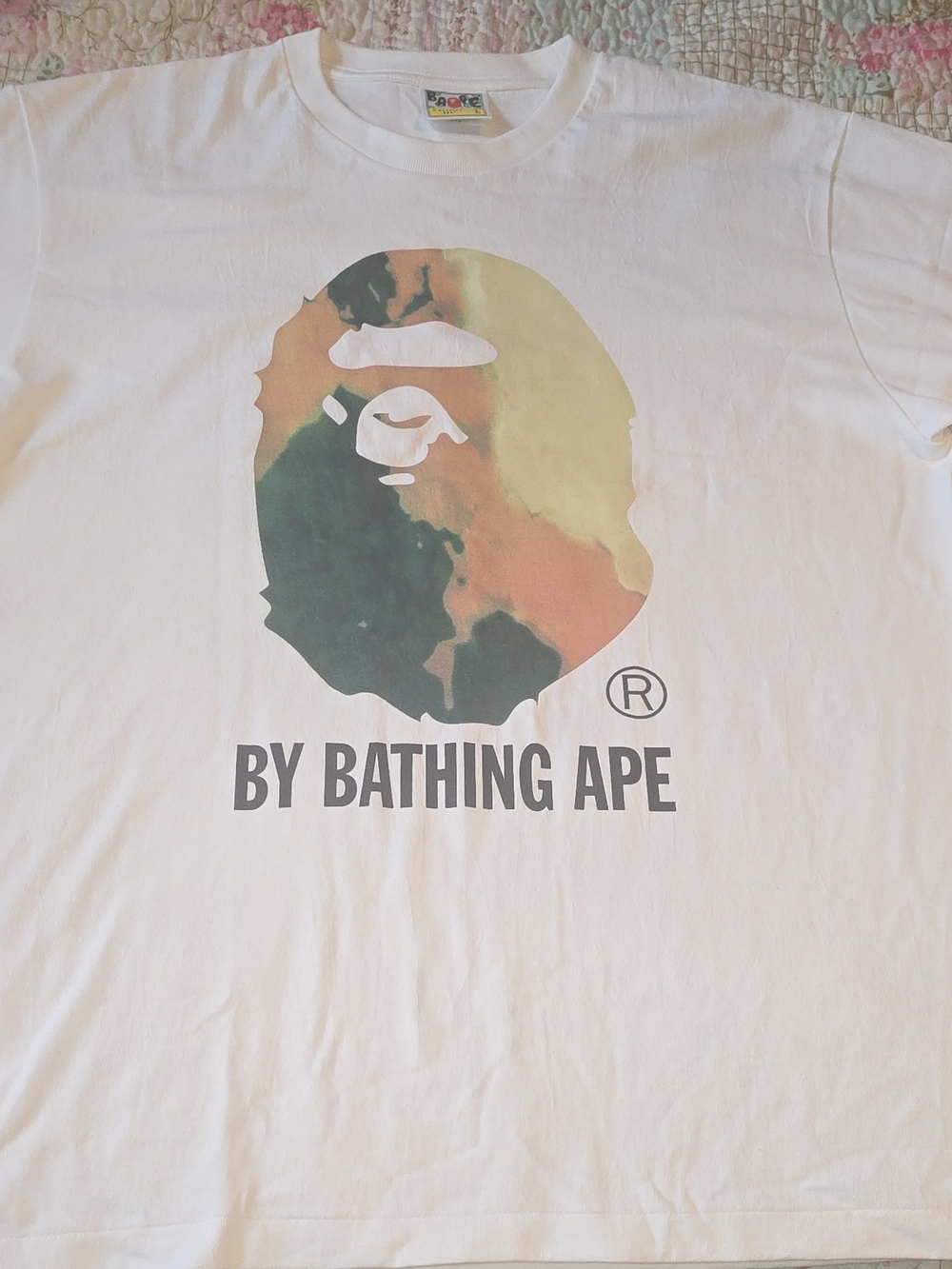 Authentic BAPE Tie Dye By Bathing Ape Tee Size L